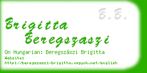 brigitta beregszaszi business card